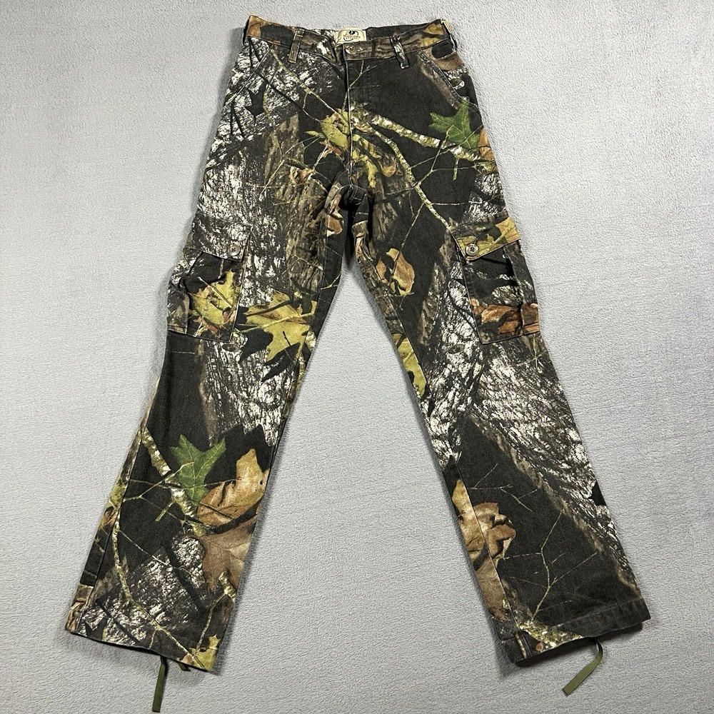 Mossy Oak‎ Pants Womens XS Brown Lady Woodsman Cargo Camo Hunting Outdoors